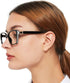 OCCI CHIARI Women Vintage Reader Glasses - 0.100.150.200.250.300.350.400.500.600 (Black, 1.5)