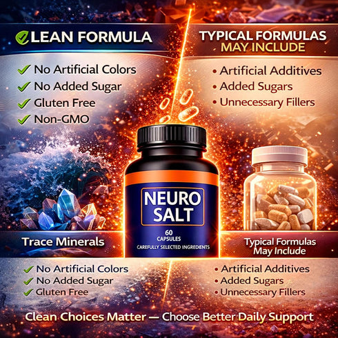 Vivikig 60 Count (1) Neuro Salt Capsules, Daily Mineral & Electrolyte Support, Clean Formula for Hydration & Balance