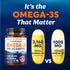 Omega 3 Fish Oil Triple Strength | 3600 mg EPA & DHA | 1300mg EPA + 860mg DHA | 120 Ct Premium Burpless Softgel