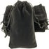 AEAOA Gift Bags, Pack of 25 Pieces, 6" X 4" Velvet Drawstring Jewelry Pouches for Treats and Favors (Black)