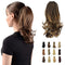 SOFEIYAN 13" Ponytail Extension, Long Curly Clip in Claw Hair Extension for Women, Natural Looking Synthetic Hairpiece