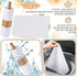 36 Pack Reusable Paper Towels, Washable Paperless Rolls, Flannel Cotton Cloth Wipes for Bathroom Napkins (White)