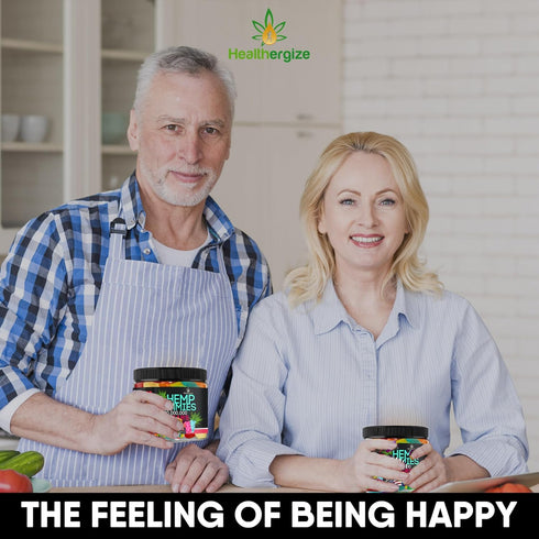 Hemp Gummies Bears, 90 Fruity Flavors Sleep Gummies for Calm, Muscles Discomfort, Relaxation, Natural Hemp Oil Edibles