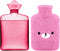 samply Hot Water Bottle with Cute Fleece Cover, Hot Water Bag for