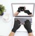 DISUPPO Arthritis Compression Gloves, Fingerless Hand Gloves for Pain Relief from Rheumatoid, Carpal Tunnel (L, Black)