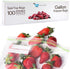1 Gallon Freezer Bags, 100 Count Resealable Extra Strong and Leak Proof Bags with Double Zipper for Berries and Food