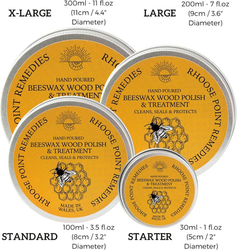 Beeswax Furniture Polish & Conditioner for Wood - Natural, 10.5 Fl Oz, Enhances and Protects Wooden Surfaces