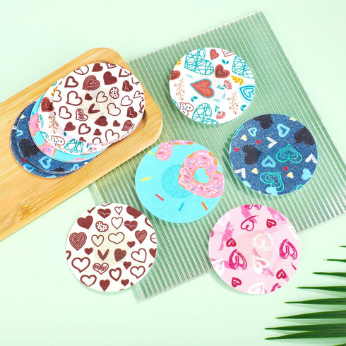 XIHIRCD 25pcs 2 3, 3/2 Adhesive Patches for Libre or Valentines Theme Sensor Patches Protector CGM Glucose Sensor