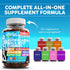 Gummies Gummy Ashwagandha Maca Root with Fenugreek Hibiscus Slippery Elm Saffron Extract & Beta Carotene | Peach Flavor
