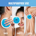 ICEWRAPS Round Ice Packs for Injuries, Reusable Hot and Cold Gel Packs, Pack of 5 - Blue