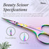 Professional Grooming Scissors, Small Curved Stainless Steel Eyebrow Scissors for Women
