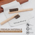 TAKAVU Horsehair Detail Brush Set, Silver Cleaning Brushes & Polish Cloth for Jewelry & Silverware