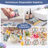 Homlouue 100PCS Watercolor Hydrangea Floral Napkins, 3 Ply Disposable Guest Towels for Spring Summer Fall