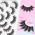 Losha 10 Pairs Wispy Faux Mink False Eyelashes, Soft 3D Volume Handmade Reusable Dramatic Long Eye Lashes Pack