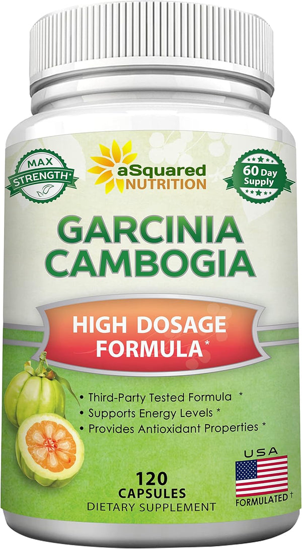 100% Pure Garcinia Cambogia Extract - 120 Capsules, Ultra High Strength HCA, Natural Weight Loss Diet Pills