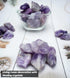 Crocon 1LB Amethyst Rough Bulk Natural Stone Raw Gemstone Tumbling Cabbing Polishing Gem Mining Chakra Balancing Reiki Healing Good Luck Home Office Decor
