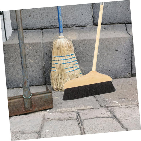 Pine Horsetail Broom - Indoor Heavy Duty Broom, Soft Bristle for Tile Surface, Wooden Floor Sweeping Brush