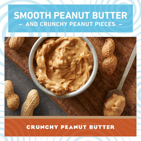 CLIF BAR Crunchy Peanut Butter - Full Size and Mini Energy Bars, Made with Organic Oats, Non-GMO, Plant Based