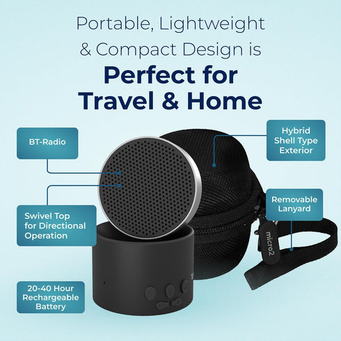 Micro2 Settings Adaptive Sound Technologies LectroFan - Sound Machine for Sleep - Built-in Microphone - Noise-Masking