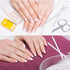 Maitys 10 Pieces White Nail Pencil, 2-in-1 Whitening French Manicure Tool with Cuticle Pusher for DIY Art