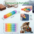 Terchonbarley 28 4 Sets, Monthly Pill Organizer Grid Weeks Box, Detachable Removable Compartments for Daily, Weekly