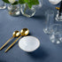 Party Plastic Bowls – White with Gold Rim - Round Plates- 10 Count- Elegant Premium Durable Dessert Bowls for Versatile Celebrations (6 oz.) by Dining Collection