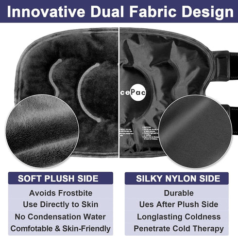 Ice Pack for Knee Pain Relief, Reusable Gel Wrap for Injuries, Cold Compress Therapy for Arthritis & ACL