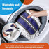 Microfiber Mop Pads, 2 Pieces Just Fit CLEANHOME 36" Industrial Dust Mop, Blue