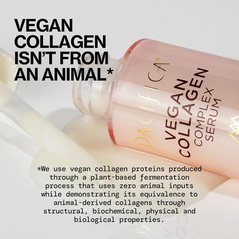 Pacifica Vegan Collagen Complex Face Serum, Anti Aging Hydrating Serum with Hyaluronic Acid for Fine Lines