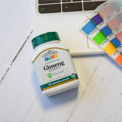 21st Century Ginseng Extract Veg Capsules | 60 Count