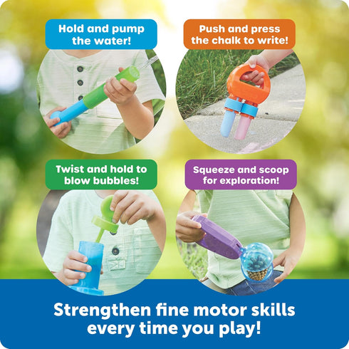 Learning Resources Helping Hands Outdoor Sensory Tools - Sensory Bin Toys, Outside Toddler Activities, Fine Motor Toy