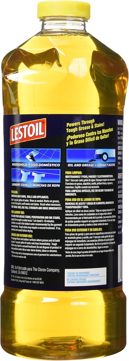 Hengulus 48 Oz (Pack 2) Lestoil Concentrated Heavy Duty Cleaner, Fl