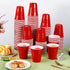 PLMMOUT 240 Pack Cups,12 oz Red Plastic Shot Cups, Disposable Party Cup, Red Plastic Drinking Cup for Wedding Picnics