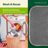 Reusable Paper Towels (24 Pack) - 100% Cotton Hand Towels for Kitchen, Zero Waste Cleaning Cloths