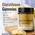 HERBAMAMA Reduced Glutathione Gummies - Antioxidant Supplement Support for Skin Care & Liver Cleanse Gummy - Non-GMO, Gluten-Free 500mg - Banana Flavor 90 Chews Per Bottle