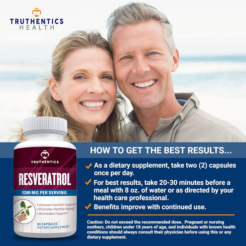 Resveratrol Supplement 1200mg - Japanese Knotweed Resveratrol Capsules, High Potency Trans Resveratrol for Healthy