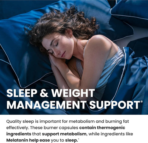 Carb Blocker Supplements | Night Time Fat Burner for Weight Loss Support, 60 Nighttime Pills