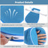 NIMBLOOM 2 6.7x10.6 Pcs Restraint Gloves, Elderly Anti-Scratch Mitts with Zipper Opening, Extended Straps, Finger