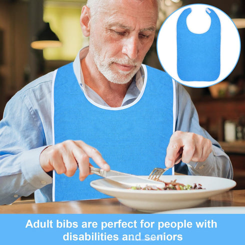 Yuanchu Adult Bibs for Seniors - Comfortable Eating Bibs for Men and Women