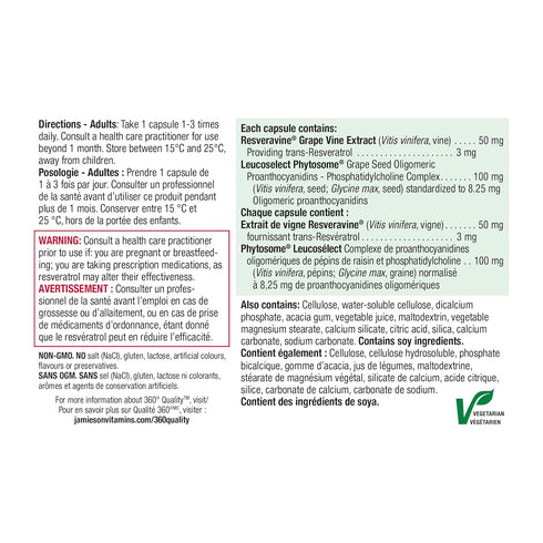 Jamieson Resveratrol, 30 Capsules