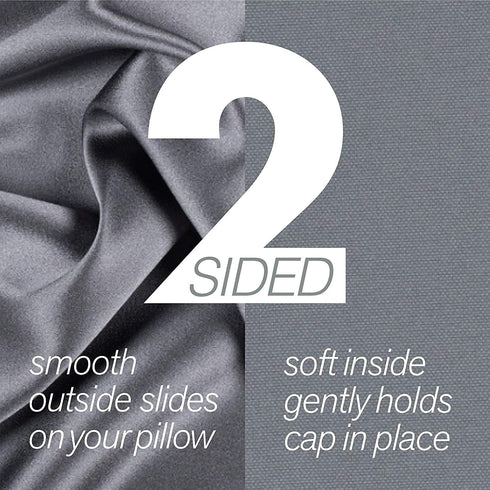 Stay On Satin Satin Edge Bonnet, Black