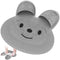 Manmihealth Extra-Large Shower Foot Scrubber Mat with Non-Slip Suction Cups, Rabbit-Shaped Silicone