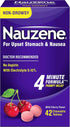 Nauzene Upset Stomach & Nausea Chewable Tablets - Wild Cherry Flavor, 42 Count