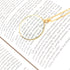 Gold Chain Necklace with 1-3/4 Inch Optical Magnifier Lens, 36-Inch for Reading, Jewelry, Increase Vision