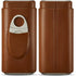 Cigar Case Travel - Cigar Humidor Accessories with Cutter SEEJI Gift for Men (Brown)