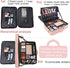 JOURMON Travel Makeup Case Organizer, Portable Cosmetic Bag with Adjustable Dividers and Shoulder Strap for Toiletry