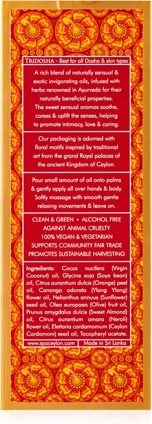 SPA CEYLON Love Sensual Massage Oil for Body, Professional Massage Therapy, Natural Oil for Ultimate Relaxation