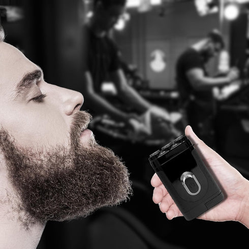 Tacshaver 3D Electric Razor for Men - 2 in 1 Rechargeable Shaver w/Trimmer for Mustache, Beard - Waterproof Cordless