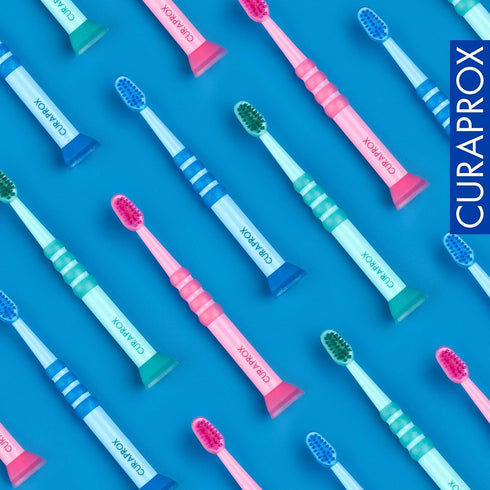 Pack Curaprox Baby Toothbrush for Babies and Toddlers | Ultra-Soft bristles for Gentle Brushing | Random Colour |