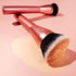 Real Techniques Glow Round Base Makeup Brush, Flat Top Foundation Brush for Buffing & Blending